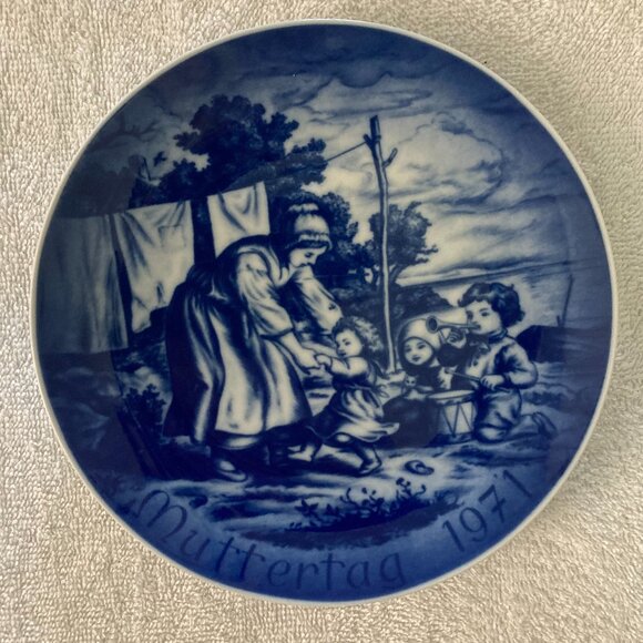 Bareuther Waldsassen Muttertag Porcelain 1971 Mother's Day 7 3/4" Plate - Picture 1 of 3
